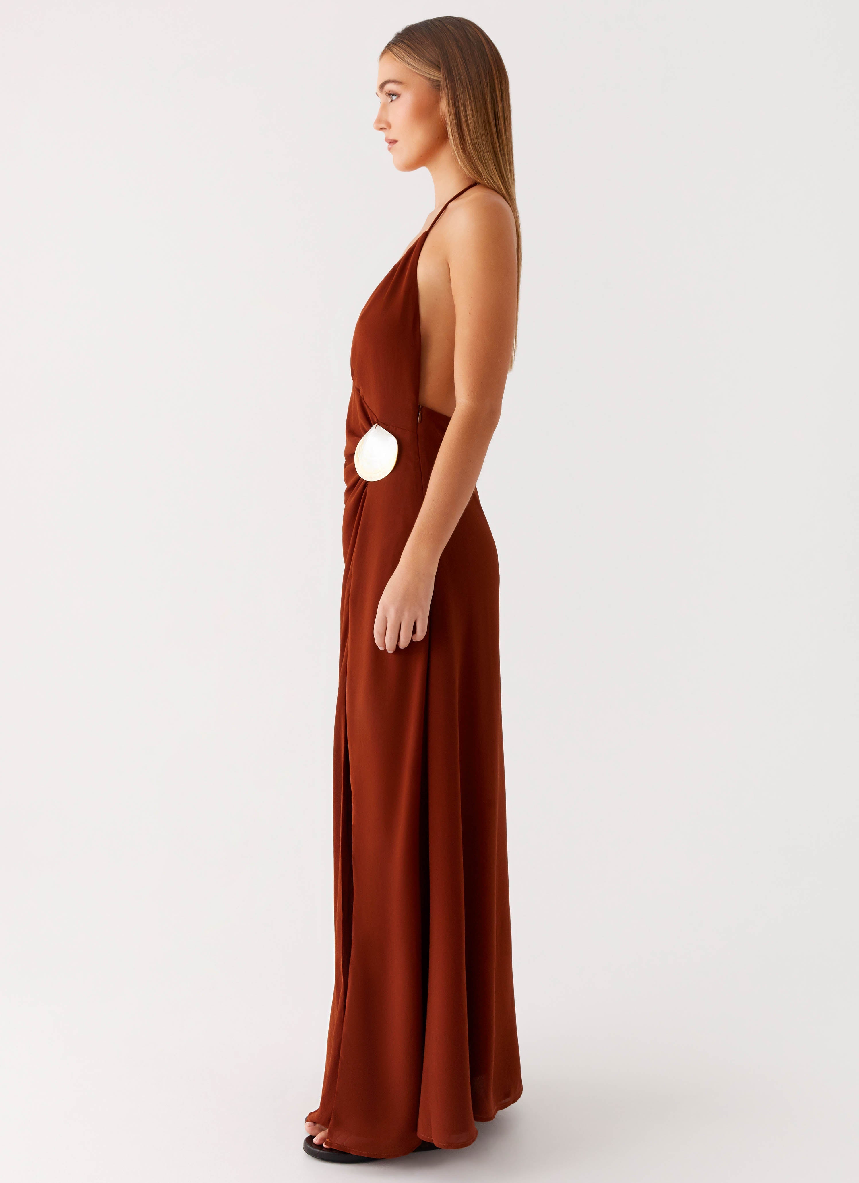 Marjoram Maxi Dress - Chocolate