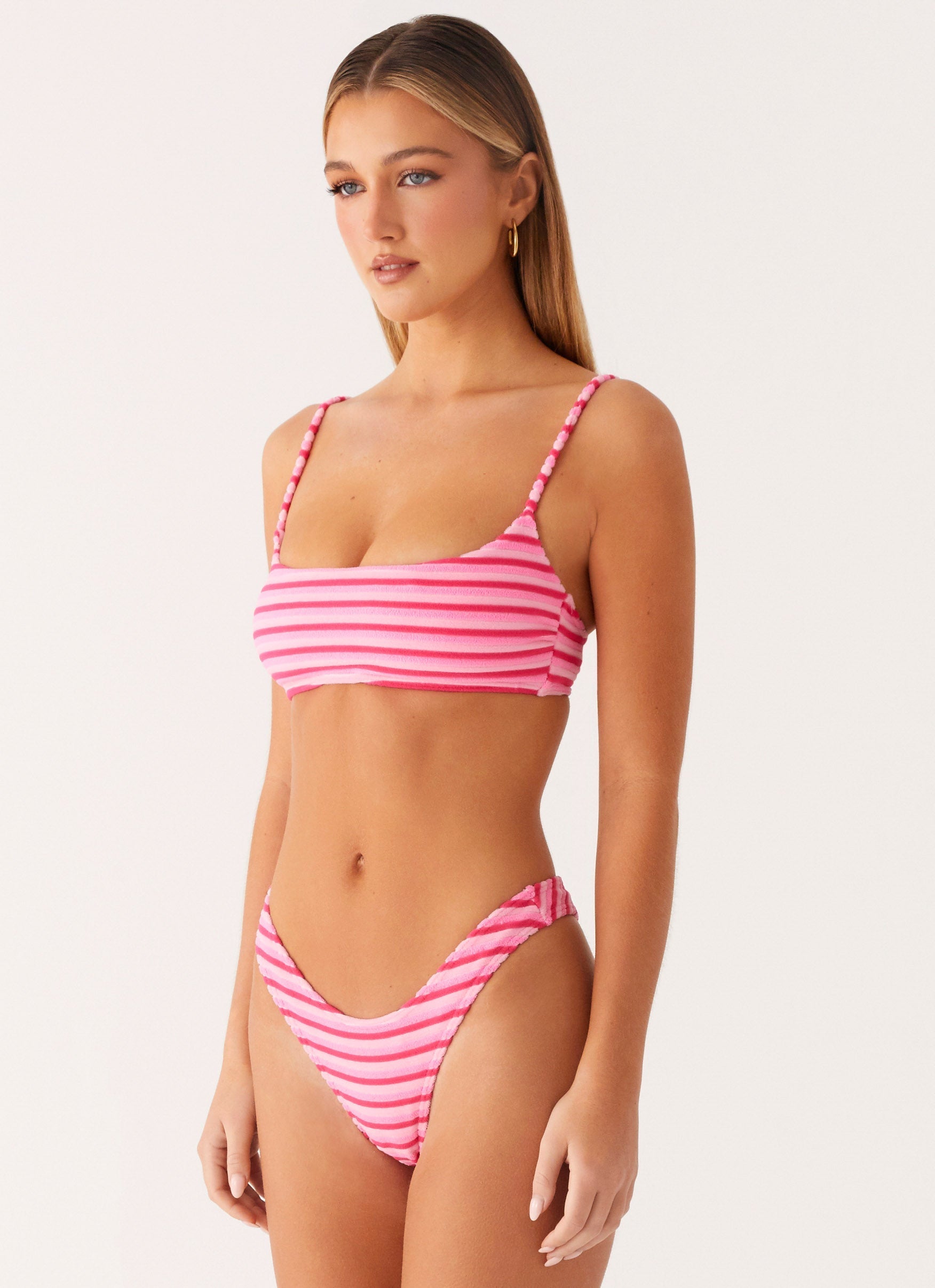 Mauritius Bikini Bottoms - Pink Stripe