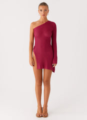 Medda Knit Mini Dress - Hot Pink