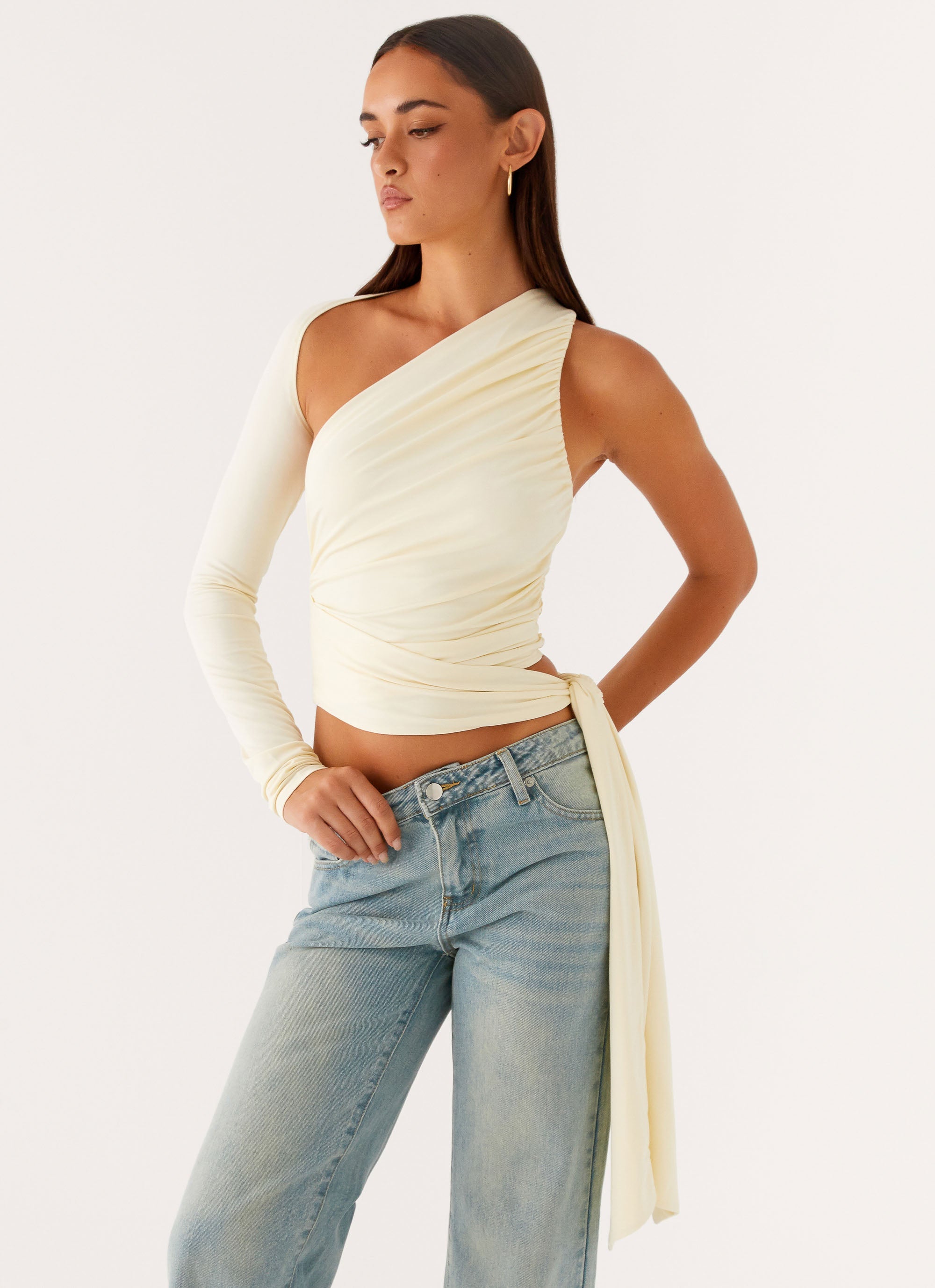 Merryn Top - Pale Yellow