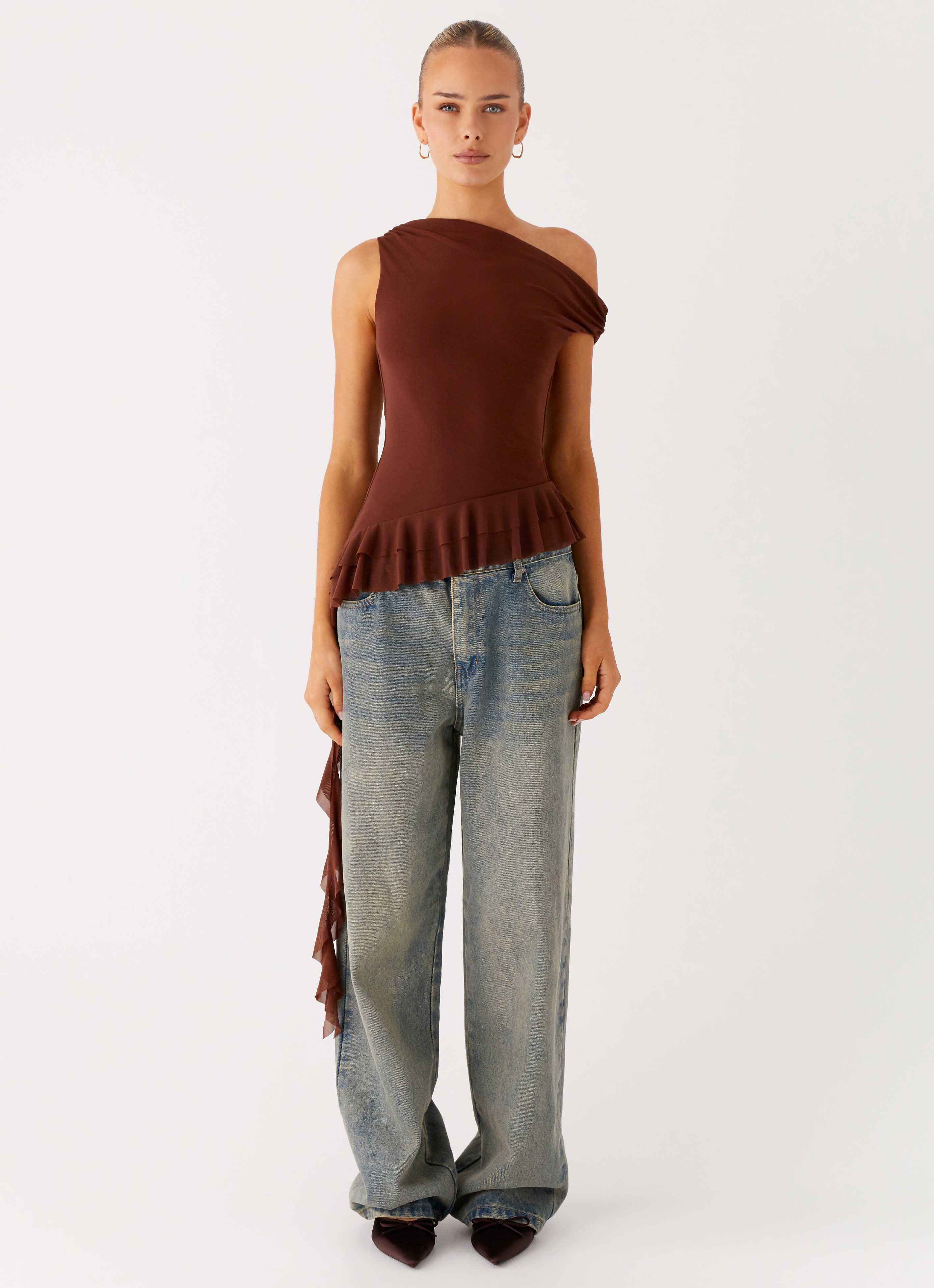 Mica Top - Chocolate