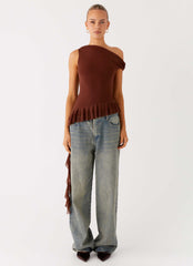 Mica Top - Chocolate