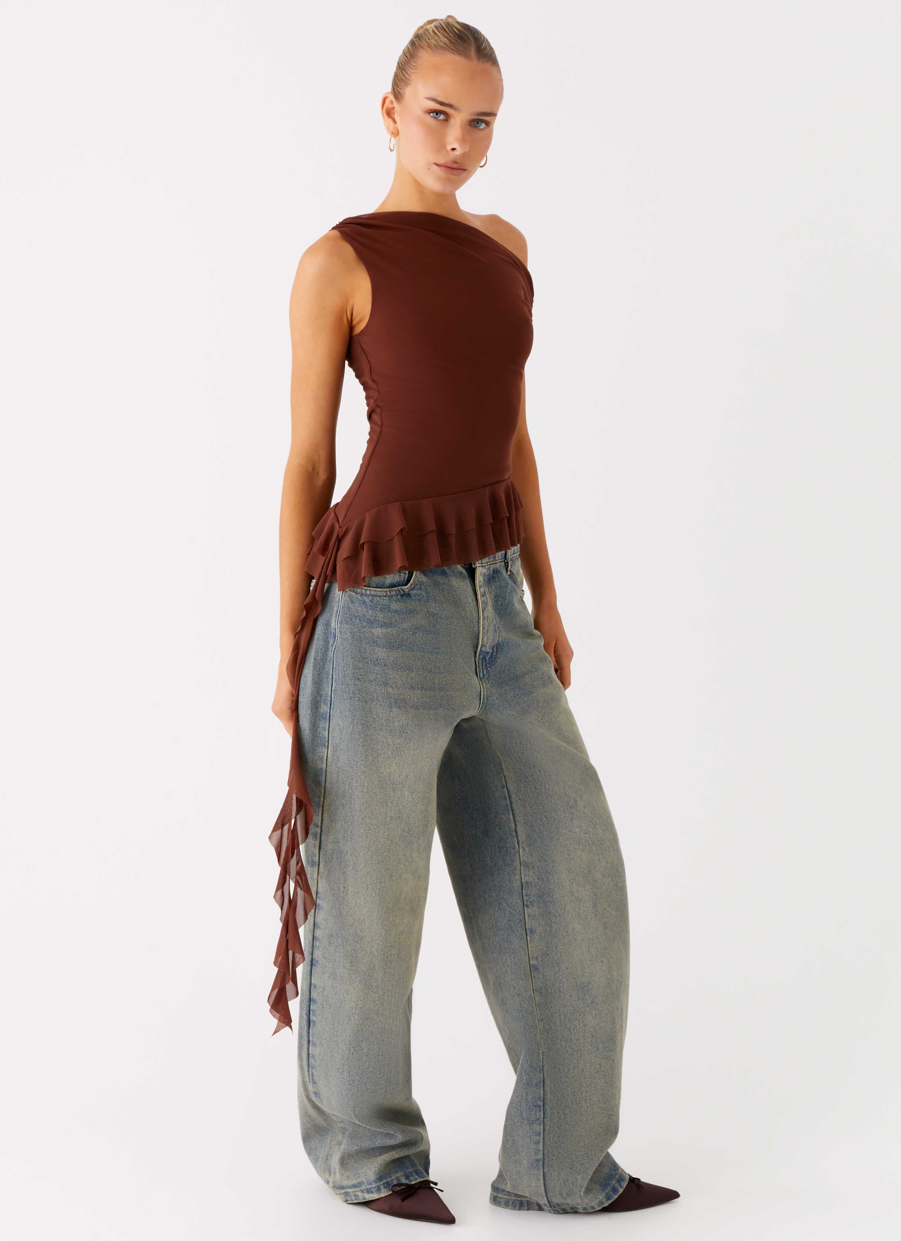 Mica Top - Chocolate