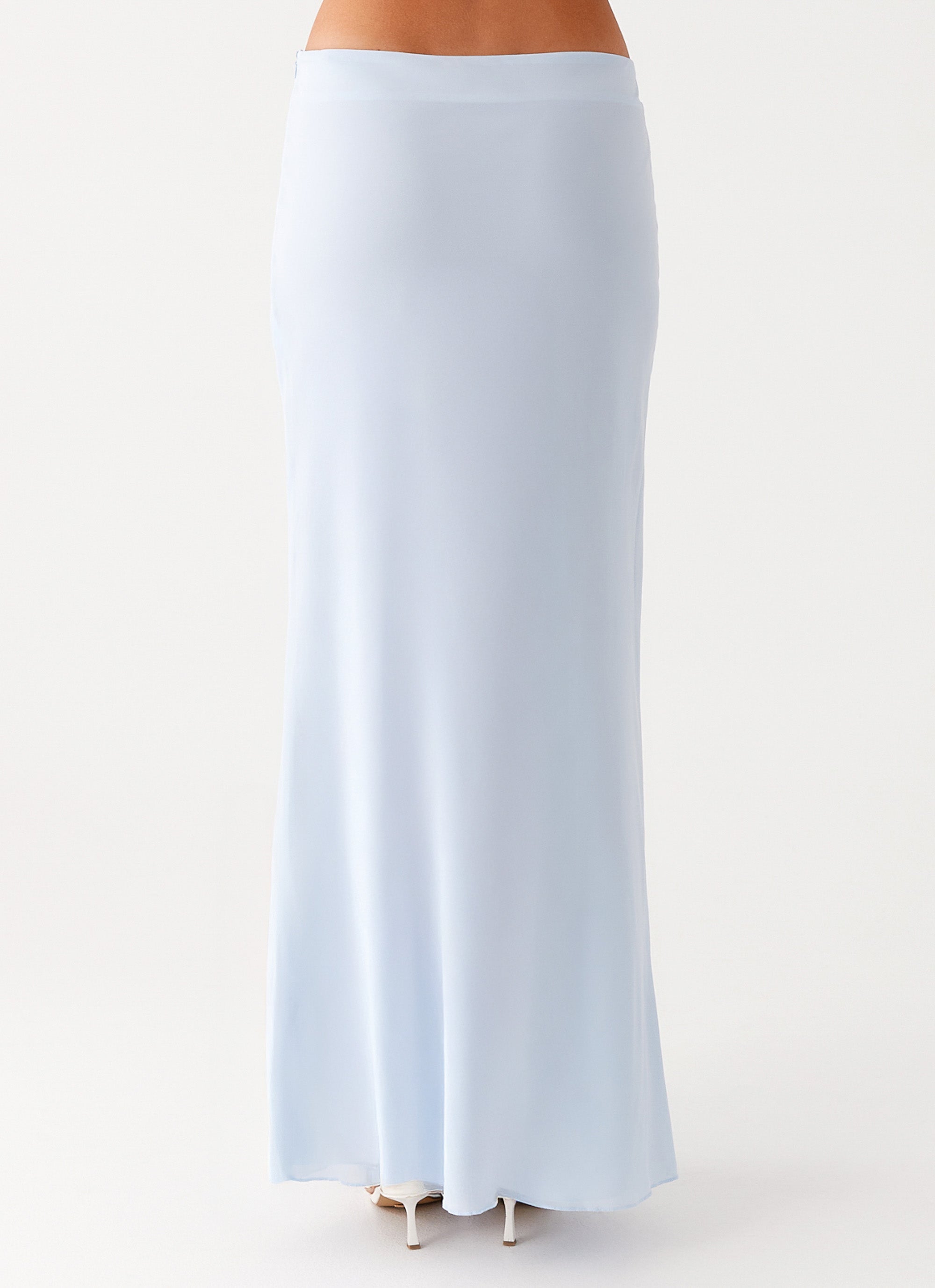 Michaella Chiffon Maxi Skirt - Blue