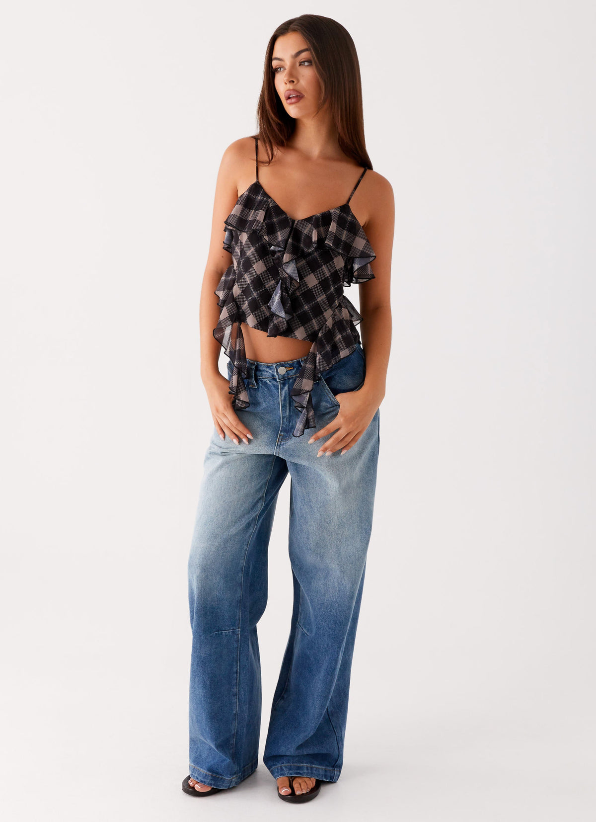 Midwest Low Rise Jeans - Powder Wash Blue