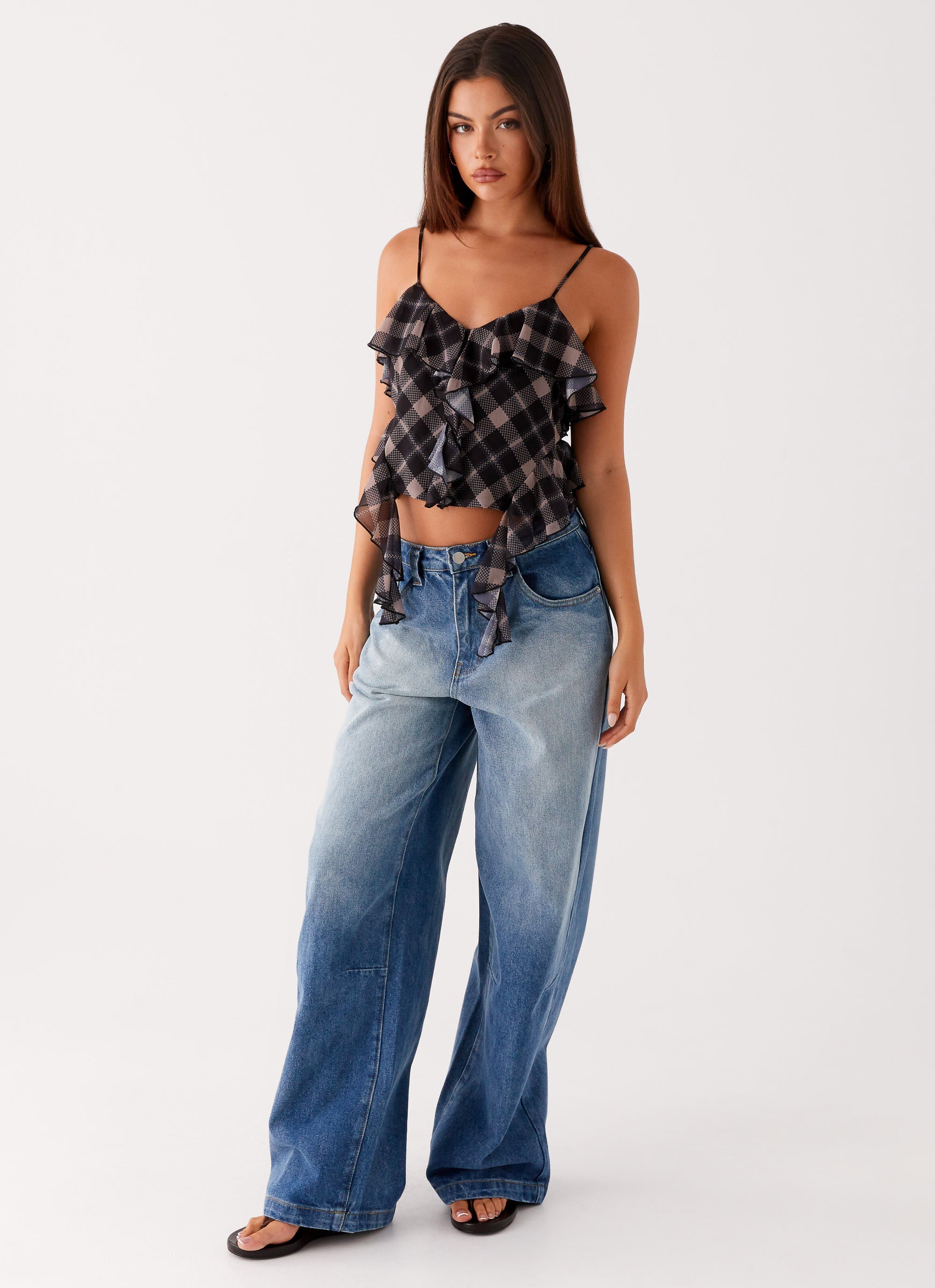 Midwest Low Rise Jeans - Powder Wash Blue