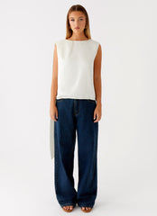 Mojito Cowl Top - Ivory