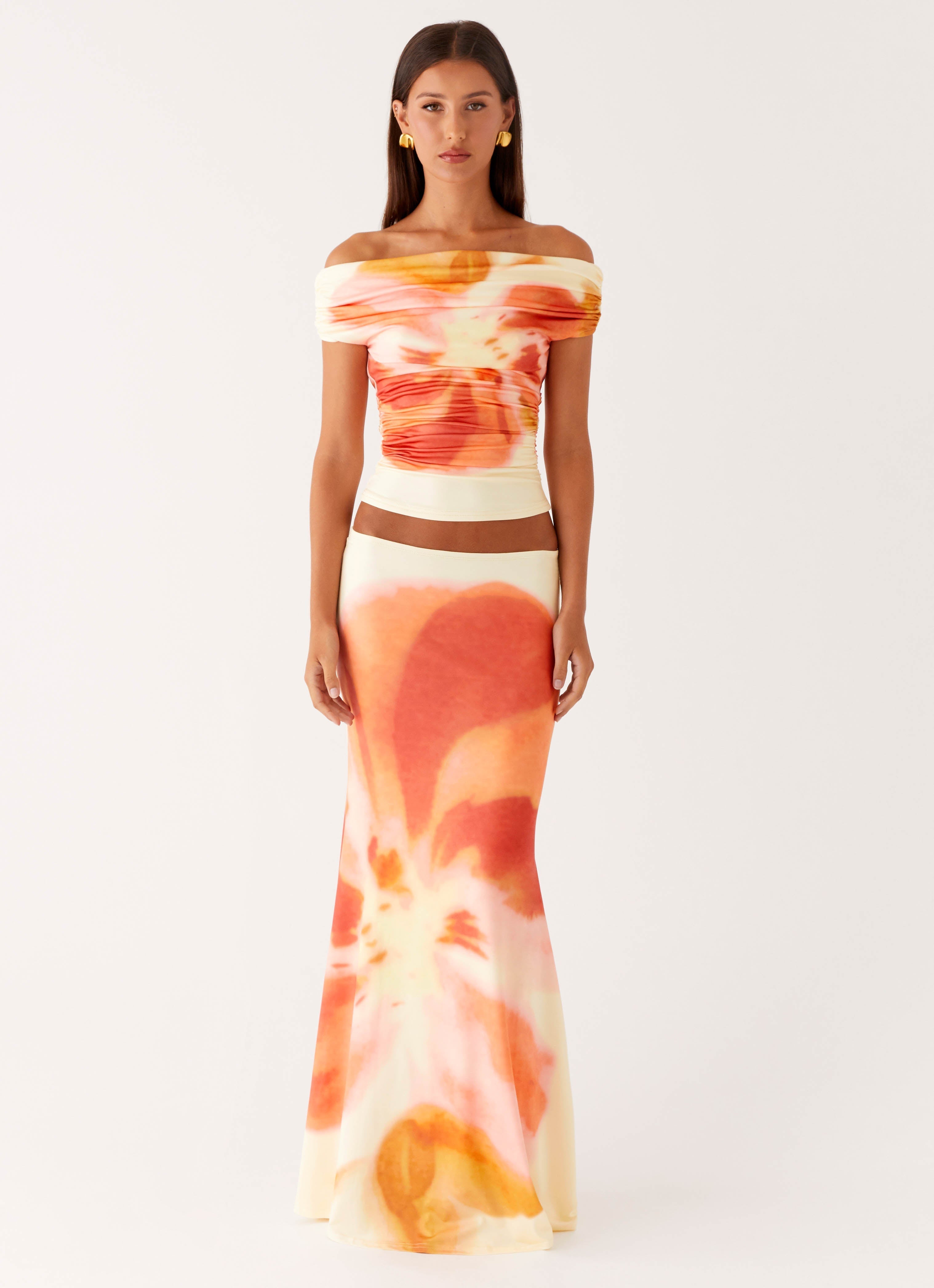 Moka Off Shoulder Top - Mimosa Blossom