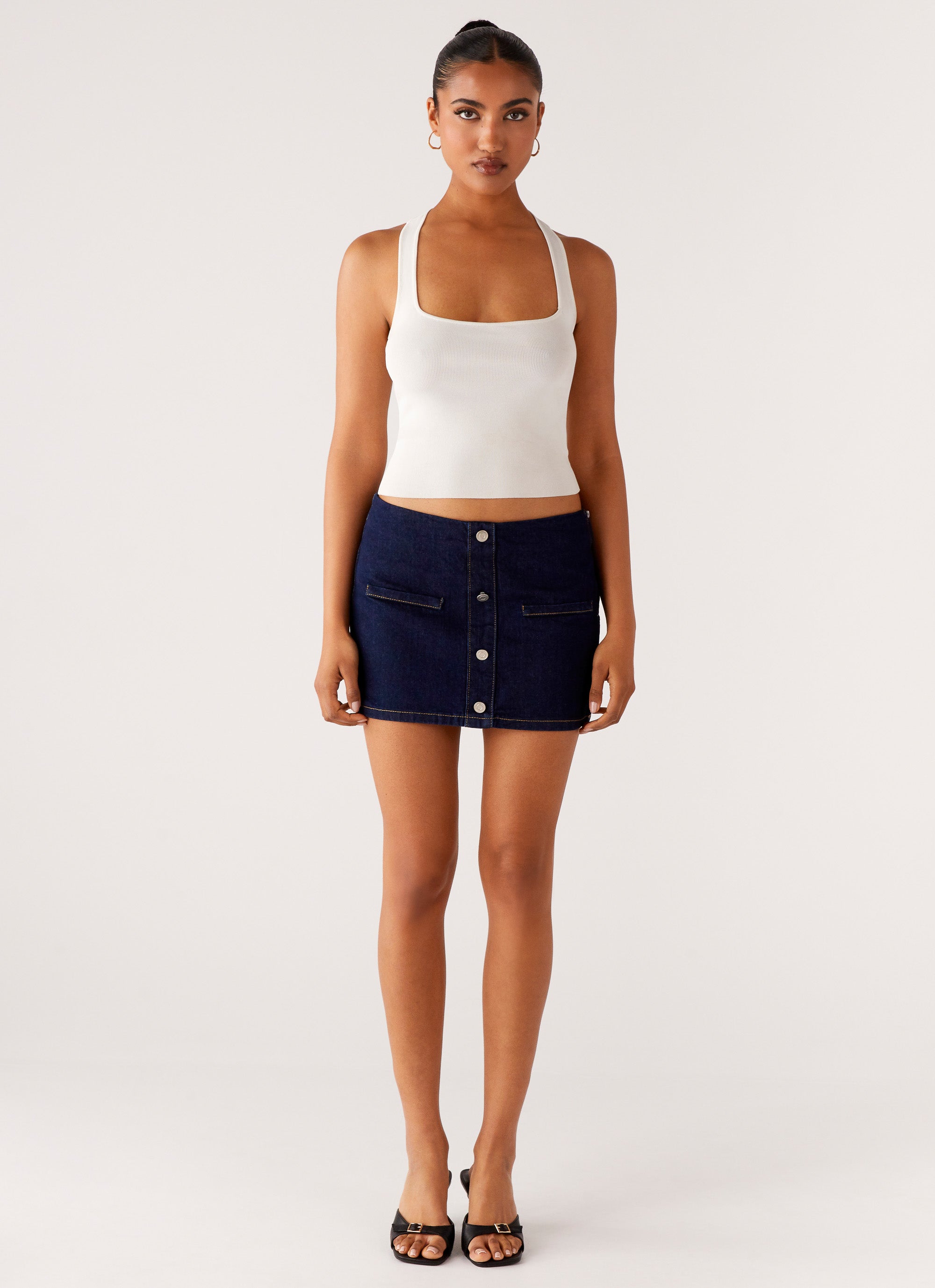 Morrison Denim Mini Skirt - Indigo