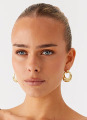 Movement Earrings - Gold