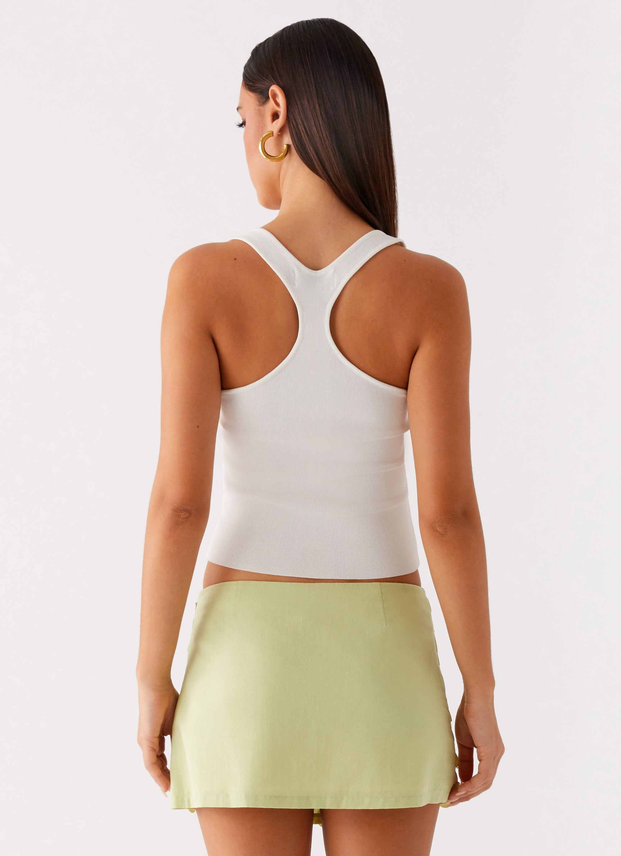 Movie Star Mini Skirt - Lime Green