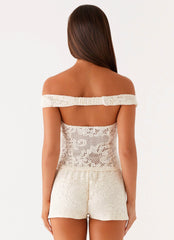 Nada Mini Shorts - Ivory