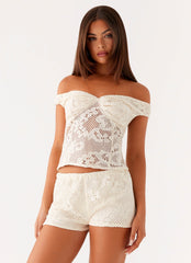 Nada Mini Shorts - Ivory