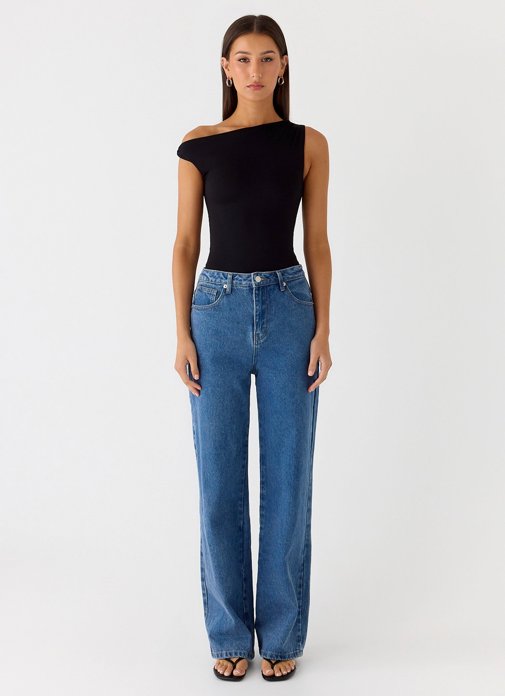 No Answer Bodysuit - Black