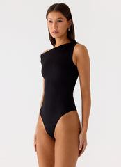 No Answer Bodysuit - Black
