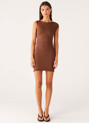 Ohio Mini Dress - Chocolate