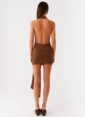 Orchard Mini Dress - Chocolate