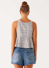 Osborne Halter Top - Check