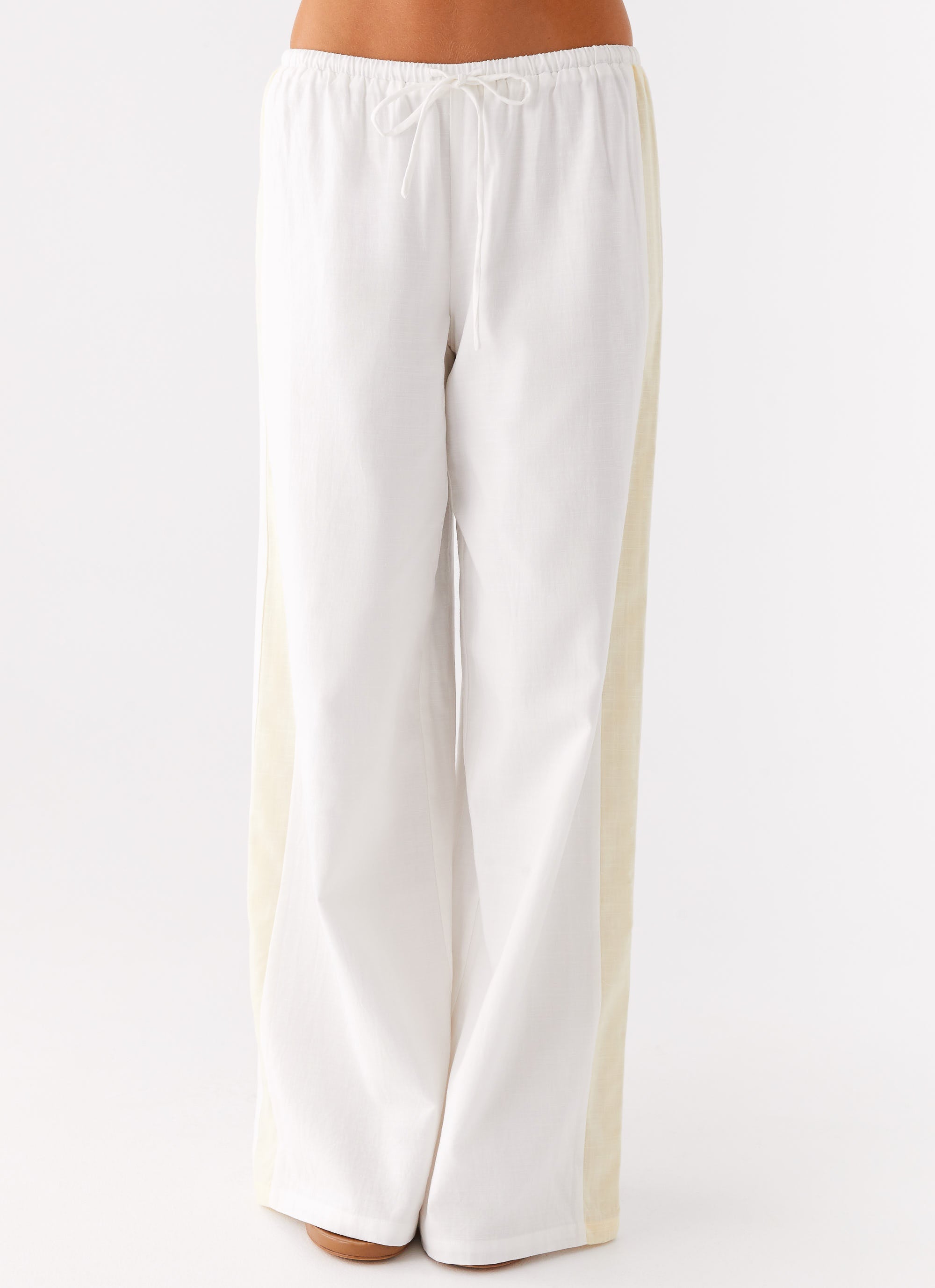 Oska Drawstring Pants - White