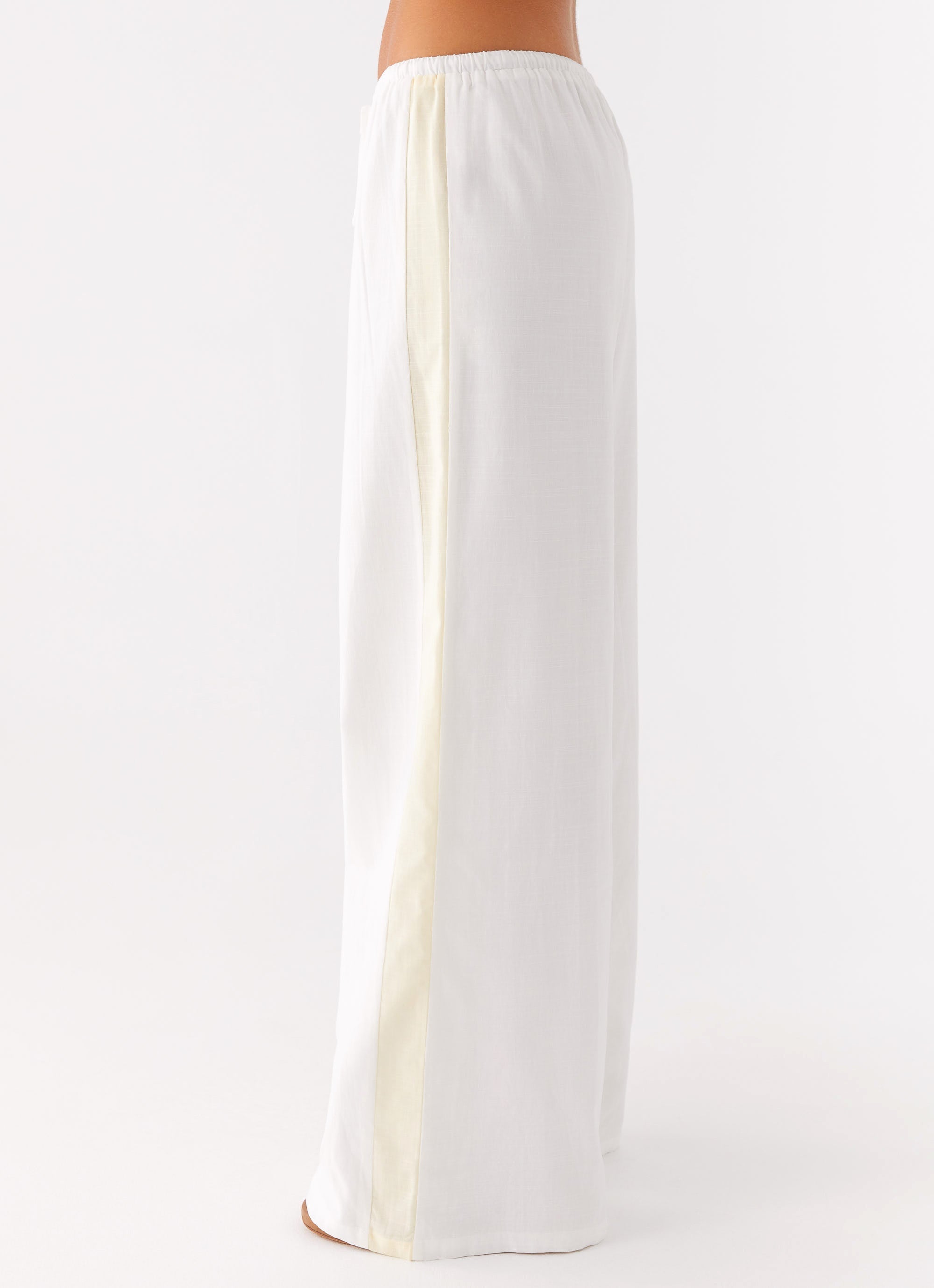 Oska Drawstring Pants - White