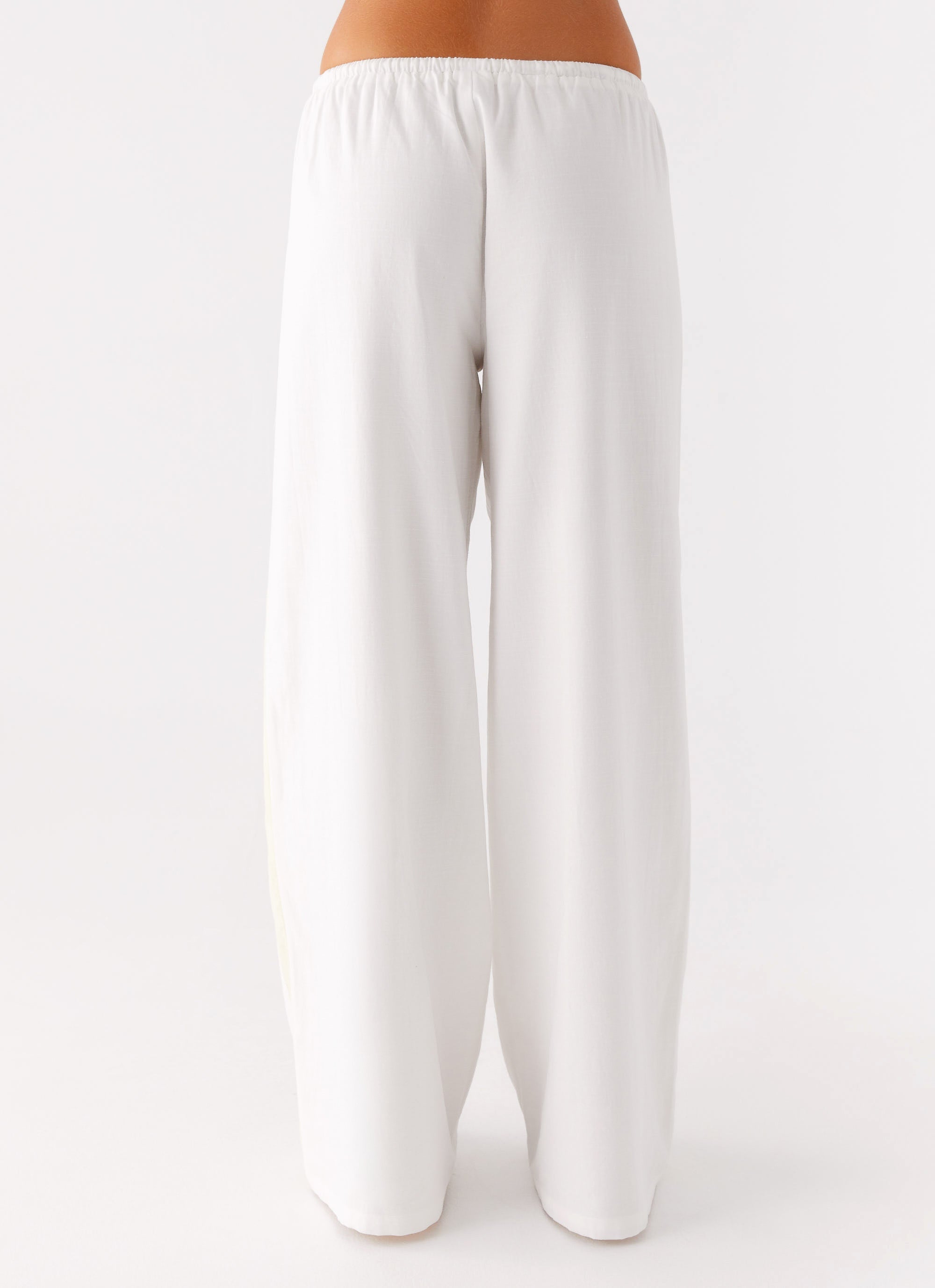 Oska Drawstring Pants - White