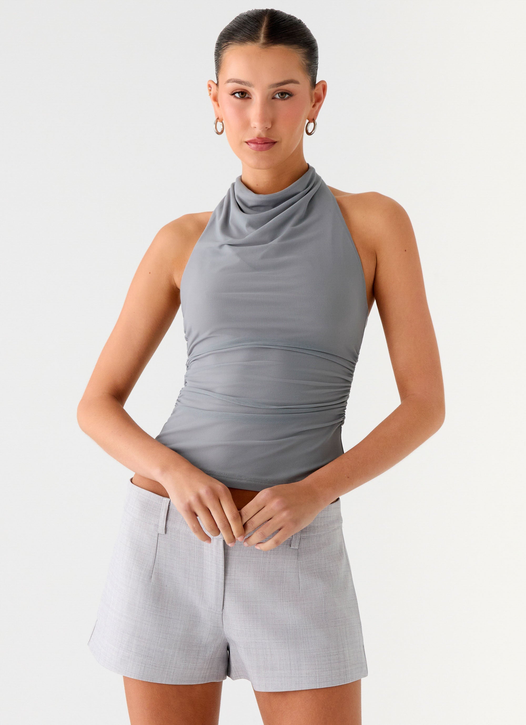 Oslo Mini Shorts - Grey