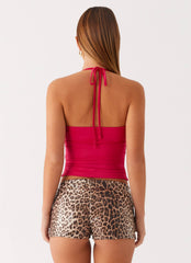 Palm Beach Top - Fuchsia