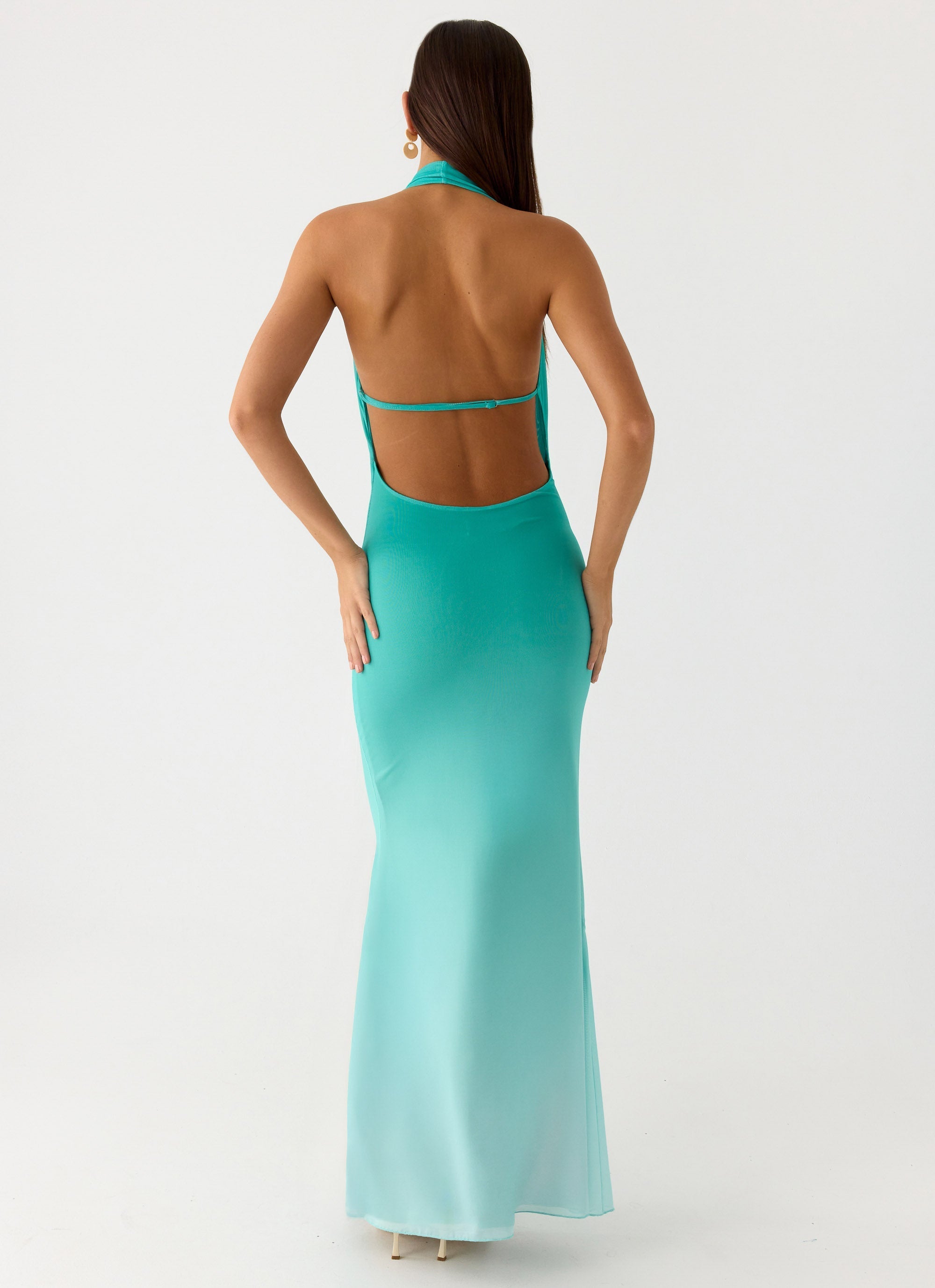 Paradox Shell Maxi Dress - Mint Ombre