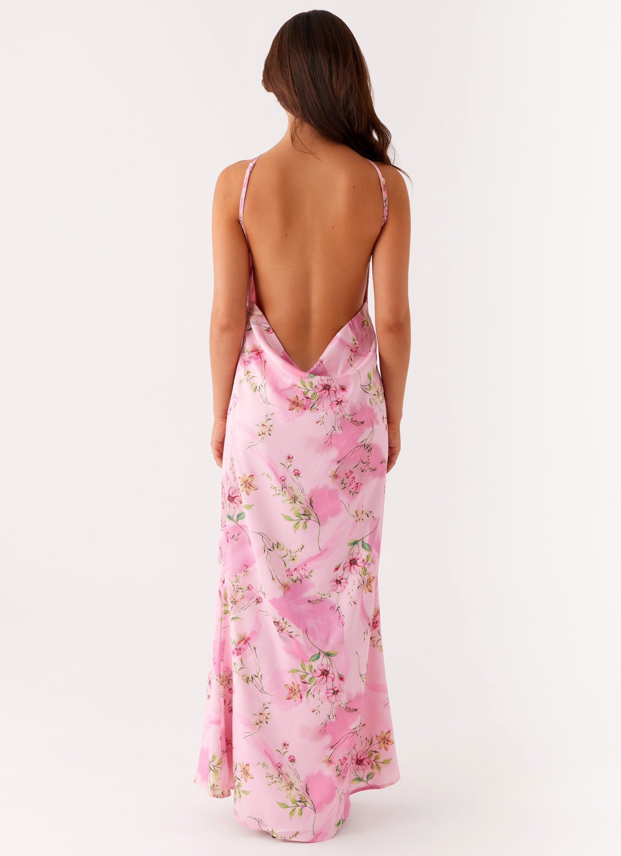 Pascal Maxi Dress - Pink Floral Print