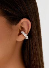Pearl Drop Ear Cuff - Pearl