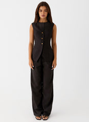 Siena Style Tailored Pants - Black