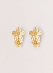Lola Love Flower Earrings - Gold