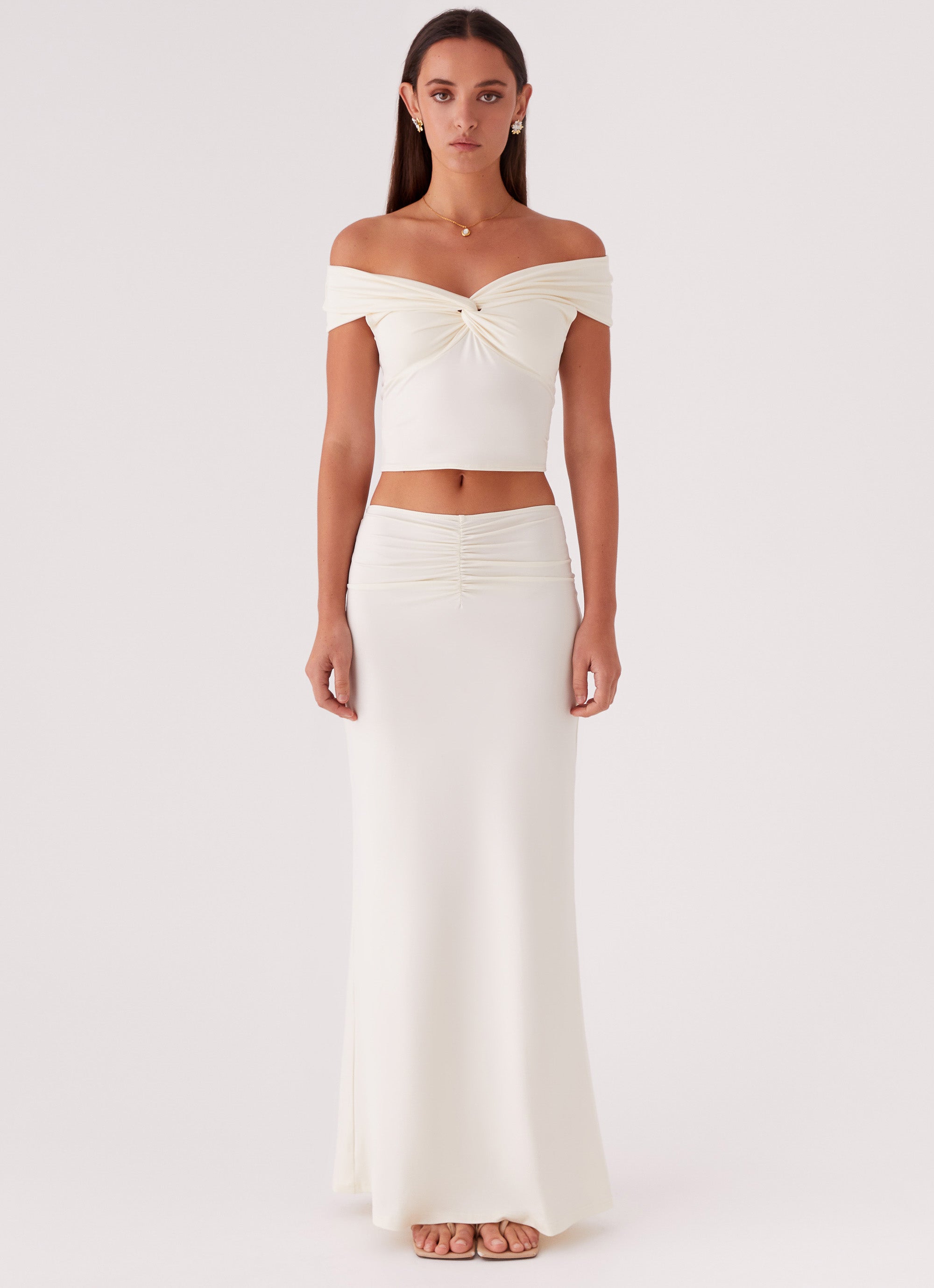 Trixie Maxi Skirt - Ivory