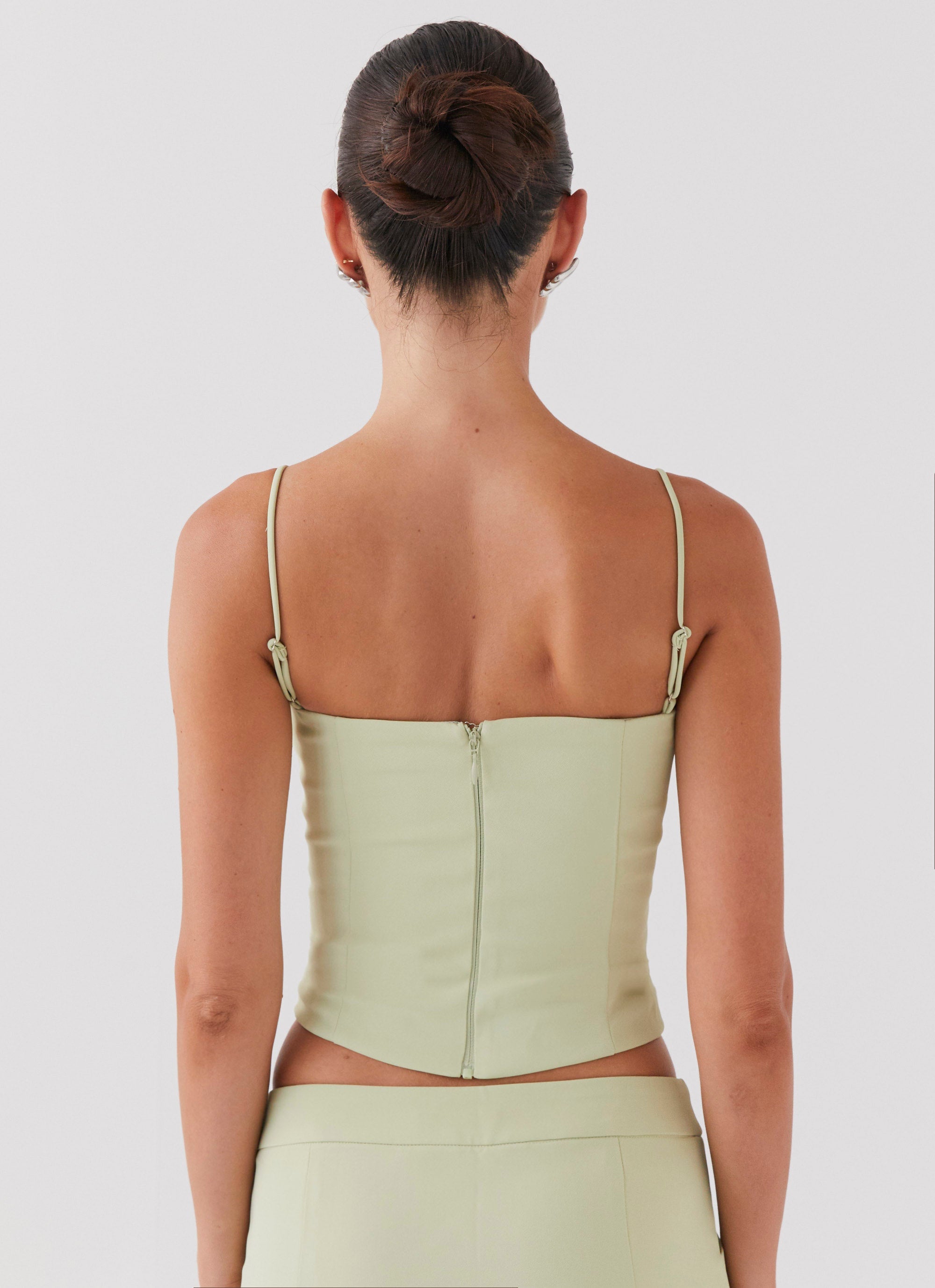 Eliana Crop Top - Green Zest