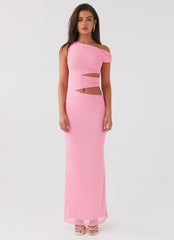 Margot One Shoulder Maxi Dress - Candy