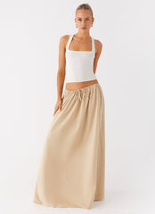 Randy Maxi Skirt - Tan