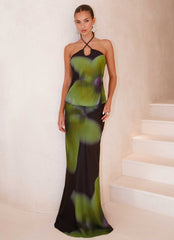 Rosetta Top - Lime Flower