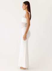 Sabre Maxi Dress - White