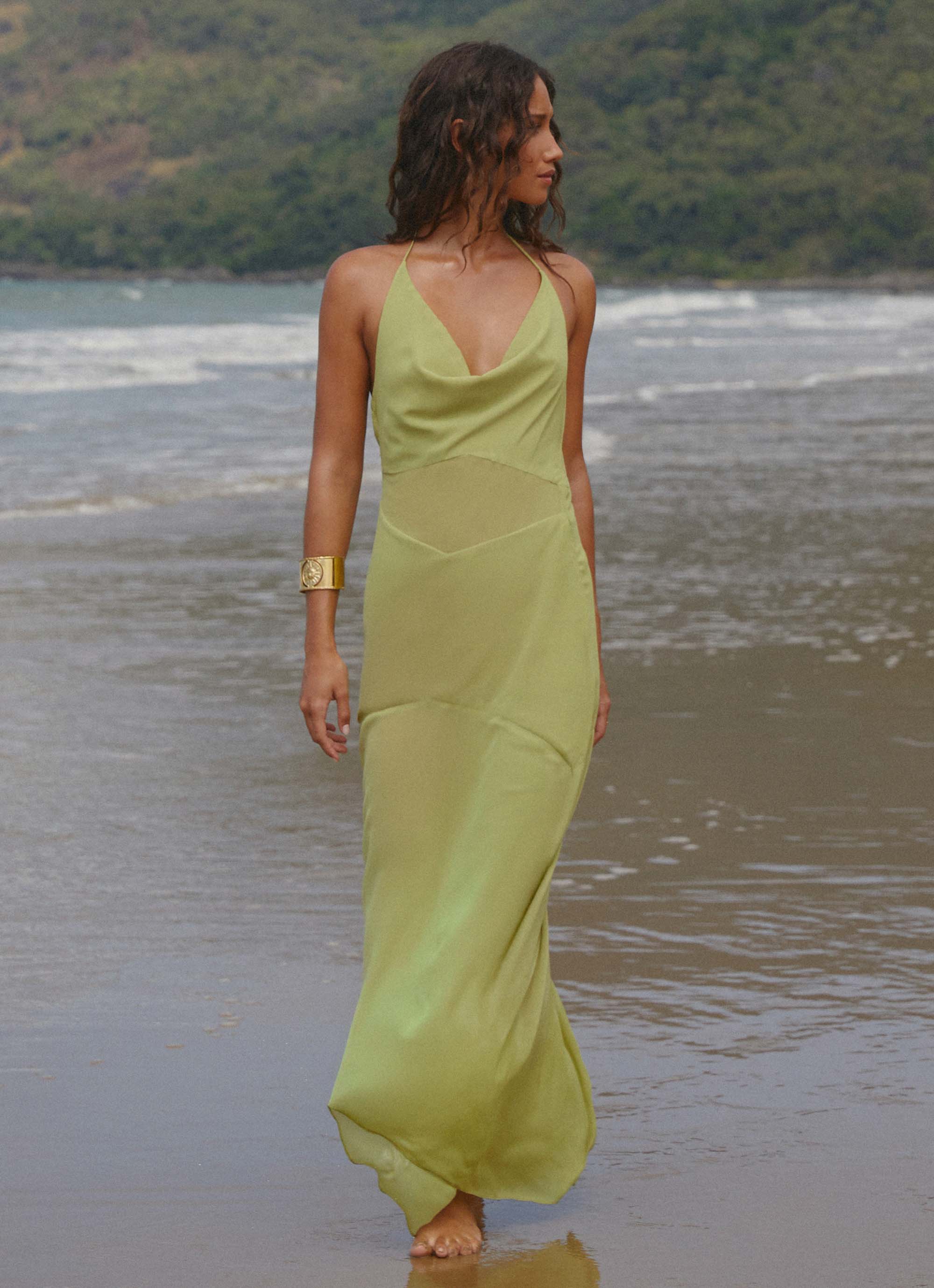 Samoa Maxi Dress - Lime