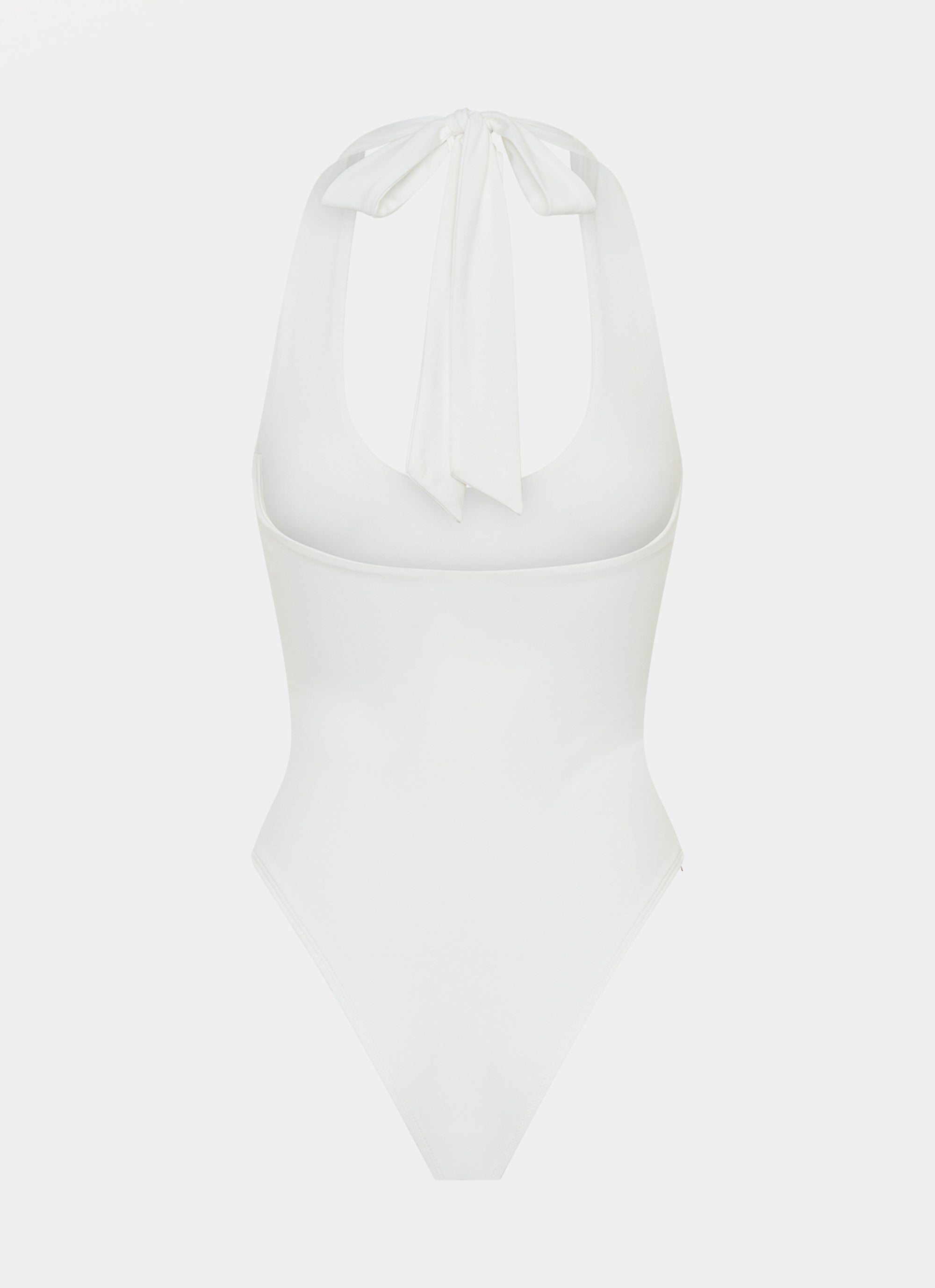 Set The Scene Halter Bodysuit - White