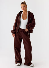 Signature Low Rise Sweatpants - Chocolate
