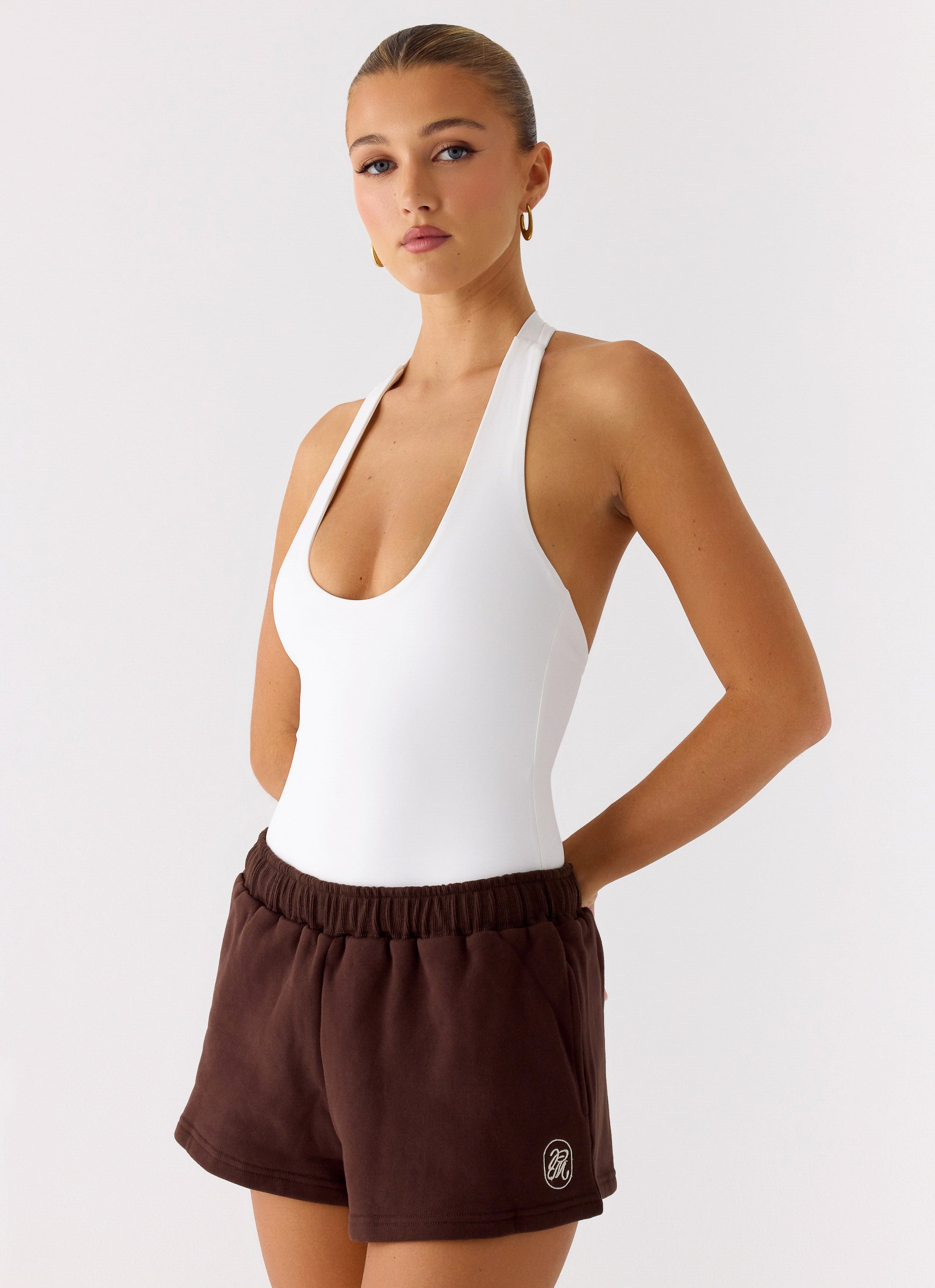 Signature Low Rise Sweatshorts - Chocolate