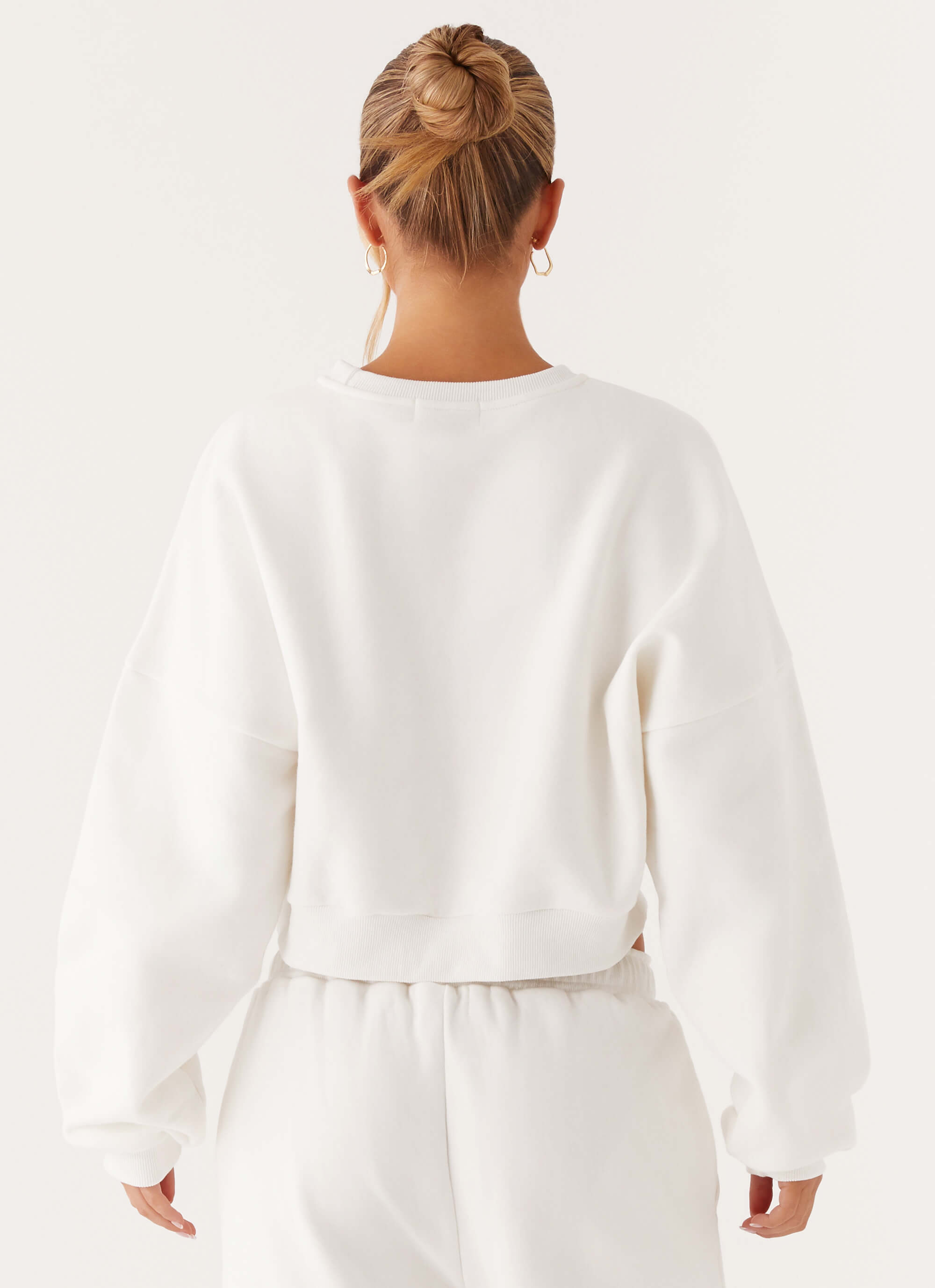 Signature Cropped Sweatshirt - Ivory