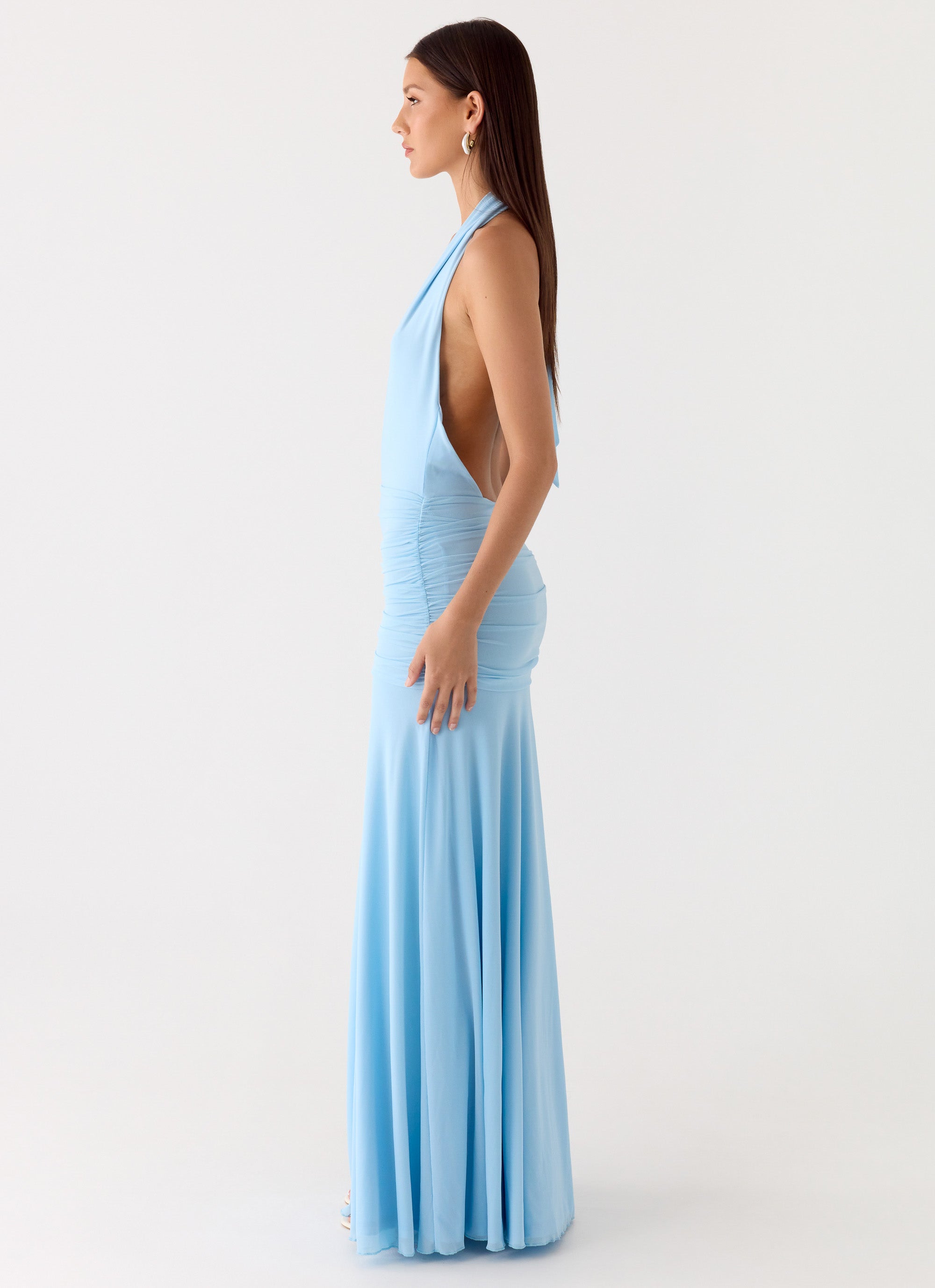 Sorrento Sunsets Maxi Dress - Ice Blue