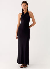Starlight Nights Maxi Dress - Black