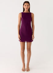 Sunkissed Siren Mini Dress - Plum