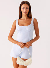 Sunkissed Story Shoulder Bag - Pearl