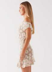 Sunnyside Crochet Mini Dress - Ivory