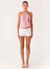 Sweet Skies Halter Top - Pink