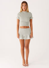 Sweetest Pie T-Shirt - Sage Gingham